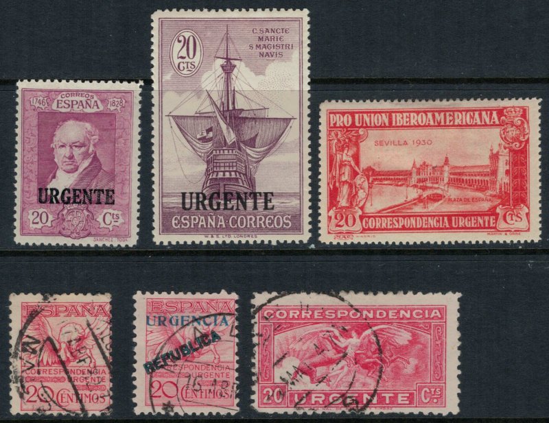 Spain #E3,7-10,4  CV $11.85  Special Delivery collection