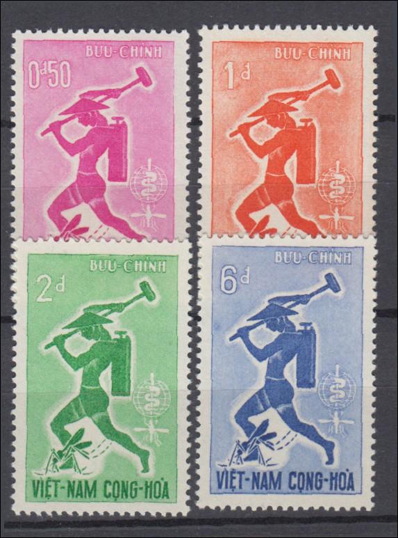 South Vietnam 1962 Full  Set Sc#185-188 MNH Luxe (White Gum)