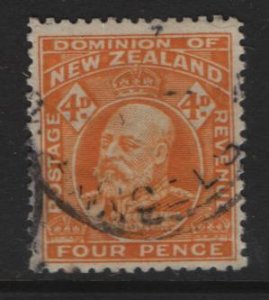 NEW ZEALAND 135 USED KING EDWARD ISSUE 1912