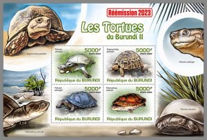 BURUNDI 2023 MNH Turtles of Burundi M/S #248a2