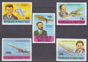 1978 Upper Volta 706-710b Airplanes 15,00 €