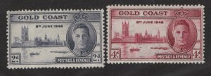 GOLD COAST 128-129  MNH SET