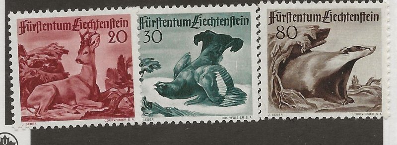 Liechtenstein 243-245 Set MH