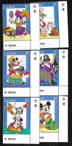 Grenada 1995 Mickey's High Sea Adventure Pirate Sc 2480-2485 MNH A1916