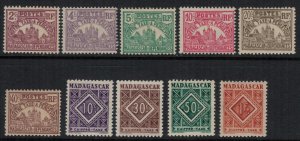 Madagascar #J8-13,31-4*  CV $2.85