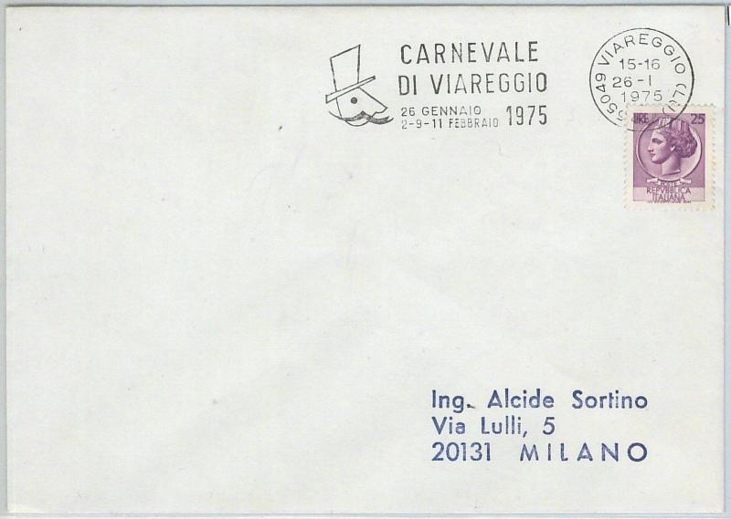 64610 - ITALY - POSTAL HISTORY - POSTMARK on POSTCARD 1975 - CARNIVAL Viareggio