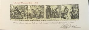 GREAT BRITAIN MINIATURE SHEET 2012 CHARLES DICKENS  SGMS3336  MNH