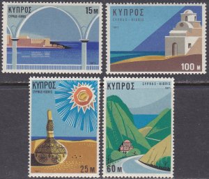 Cyprus Sc #371-374 Mint Hinged