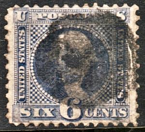 SC#115 6¢ Washington (1869) Faults