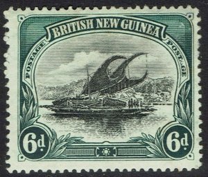 PAPUA 1901 LAKATOI BRITISH NEW GUINEA 6D HORIZONTAL WMK