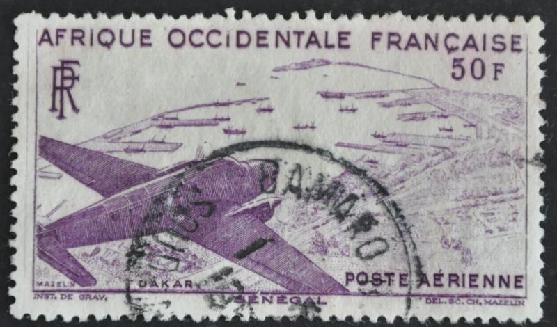 DYNAMITE Stamps: French West Africa Scott #C12  USED