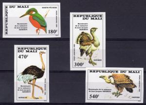 Mali 1985 Sc#C512/C515 Audubon BIRDS Set (4) IMPERFORATED MNH