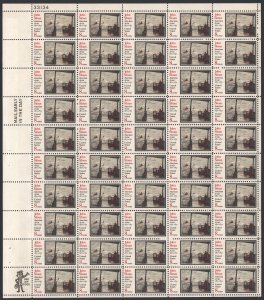 SC#1433 8¢ John Sloan: American Artist Issue: Sheet of Fifty (1971) MNH