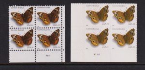 U.S. #4000, #4001 plate blocks - cat. $ 15.50