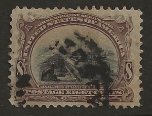 US 298    1901   8  cents fine   Used