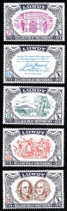 Lundy Islands Stamps MNH Lot Of 5 Values 1976