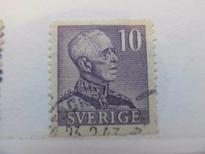 Sweden Suede Sweden 1940-42 10o Perf 12 1⁄2 Fine Green Used A13P13F150-