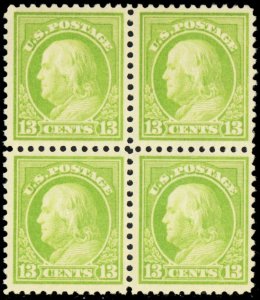 513, Mint VF NH 13¢ Block of Four Stamps CV $84.00 - Stuart Katz