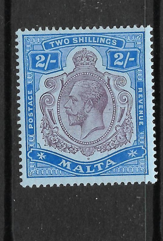 MALTA  1914-21  2/-   KGV  MLH  SG 86