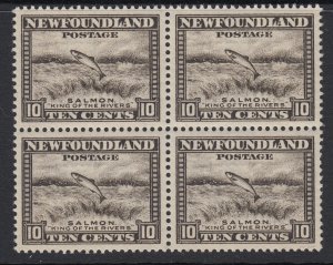 Newfoundland, Sc 193 (SG 215), MNH block of four