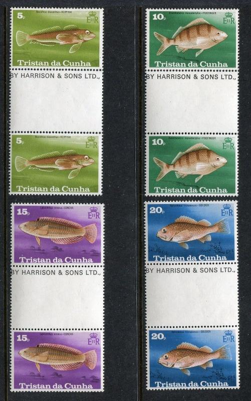 Tristan da Cunha 243-246 MNH Fish 1978 Klipfish Fivefinger Concha, Soldie x18865