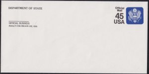 UO81 Official Stamped Envelope MNH