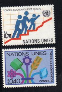 United Nations Geneva  #96-97  MNH  1980   economic and social