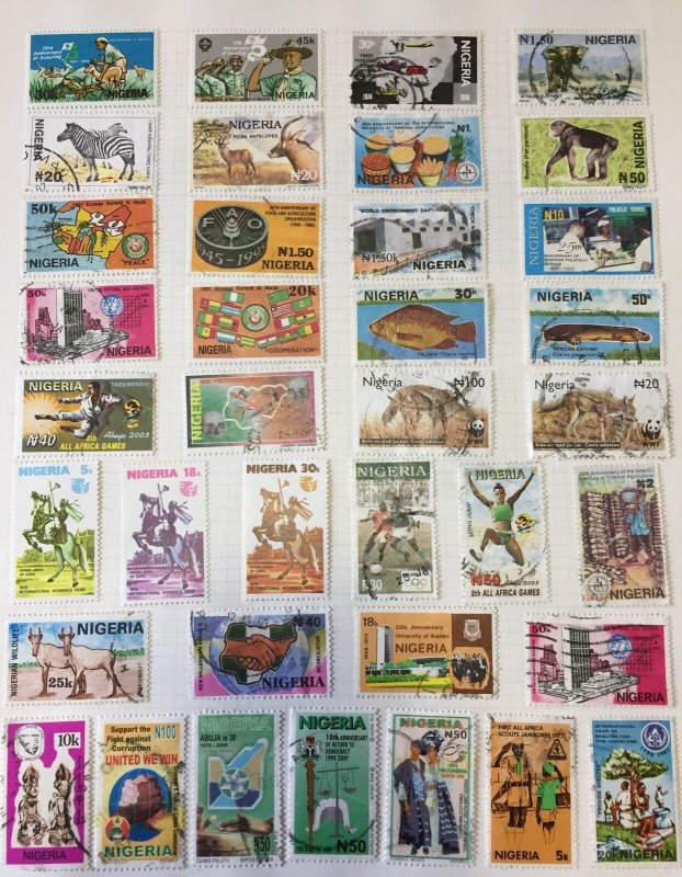 NIGERIA Biafra Sport Wildlife M&U Collection on Pages(Apx 280 Items)Apr543