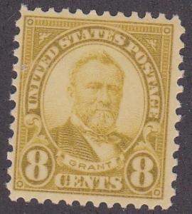 U.S. # 640, Grant, Hinged, 1/3 Cat.