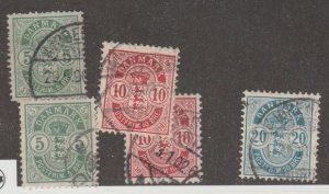 Denmark Scott #38-39-40 Stamp - Used Set - XYZ