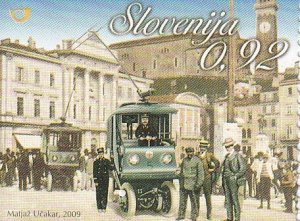 2009 Slovenia Trolleybus (Scott 805) MNH