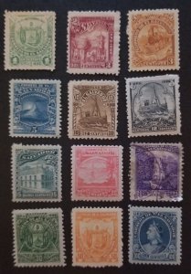 EL SALVADOR Scott 146-157  Unused Used MH OG Mint Stamp Lot T6587