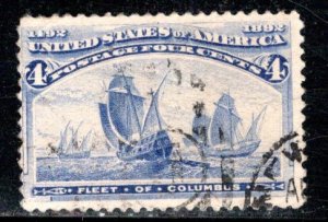 United States Scott # 233, used