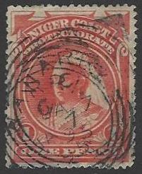 Niger Coast Protectorate #44 Used Queen Victoria (U2)