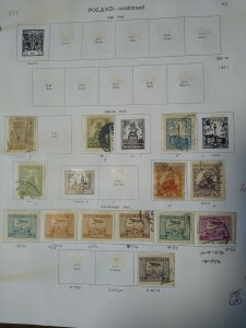 collection on pages Poland 1919-35 CV $180