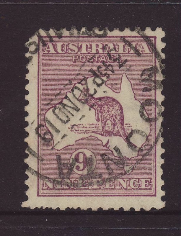 1916 Australia 9d Wmk Inverted Used SG39aw