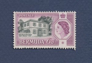 BERMUDA - Scott 160  - unused without gum - QEII