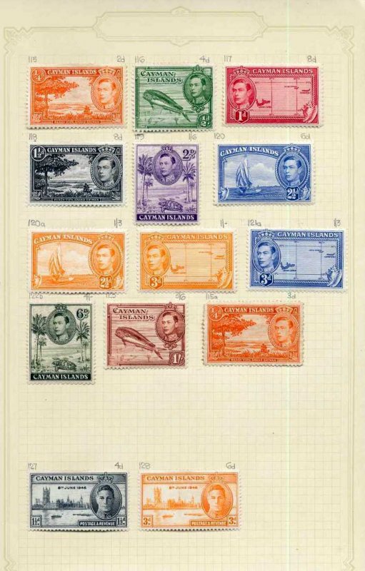 Cape of Good Hope Caymans QV/QE MH Used (Aprx 70) RAZ 497