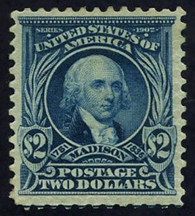 US Scott #312 Mint, FVF, Hinged