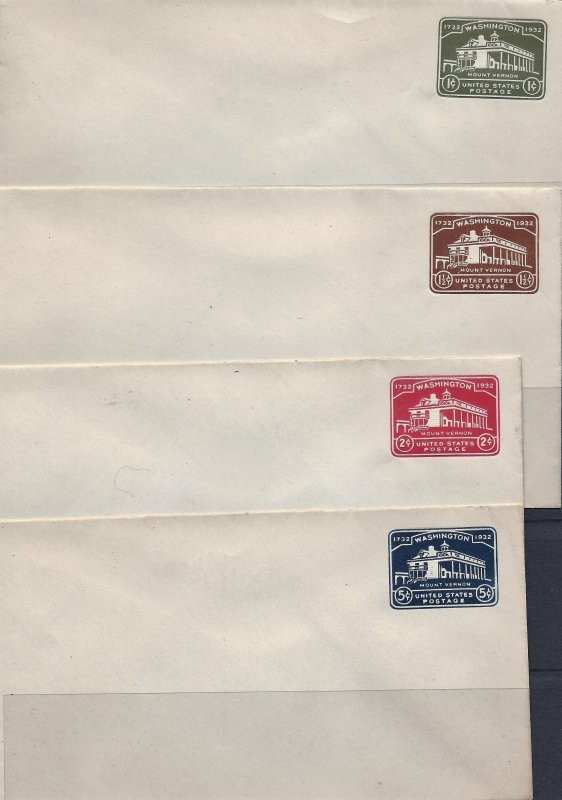 USA 1932 Selection of mint U95