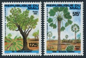 Mali 492-493,MNH.Michel 1015-1016. Fragrant Trees 1984.