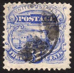 1869, US 3c, Locomotive, Used, Sc 114