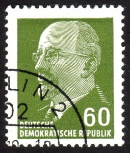 1964, Germany DDR 60pfg, Used, Sc 589A