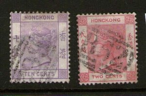 Hong Kong 1880-84 Victoria Sc 14,36b FU