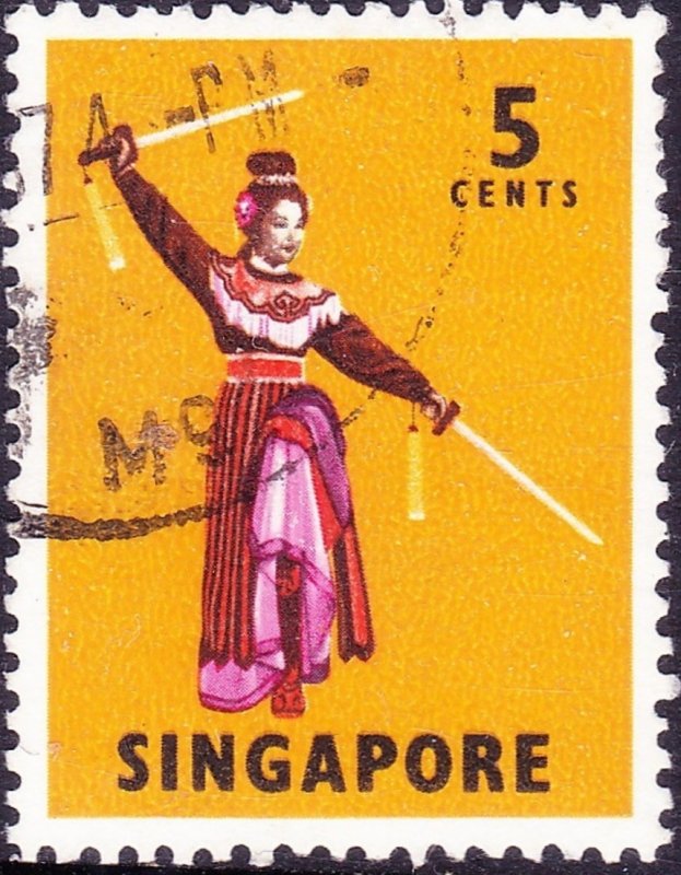 SINGAPORE 1973 5c Multicoloured SG103b FU