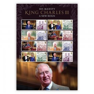 Royal Mail 2023 - King Charles lll - New Reign - Collector Sheet 8 stamps - MNH