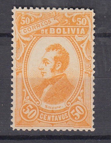 J39686 JL stamps,1897 bolivia mh #52 sucre