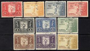 El Salvador 1935 Central American Games complete set of 1...