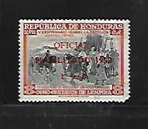 HONDURAS, C215, USED, SURCHD HABILITADO 1953