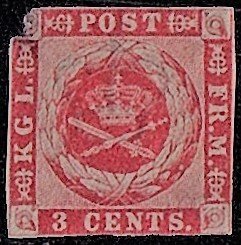 DANISH WEST INDIES 1856 Scott 1 used